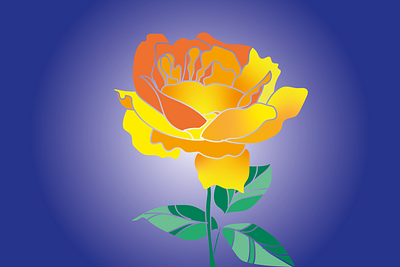 Роза illustration роза цветок