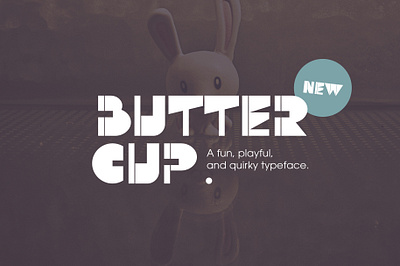 Buttercup - Playful Cutout Display 1980s 1990s 80s 90s animation branding childish children design font graphic design handdrawn illustration kids logo playful retro typeface unique weird