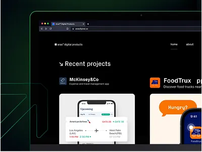 Aras digital products | Website branding design ios logo mobile modern product ui ux