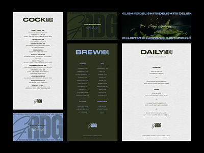 Menu Design art direction bar bar menu brand identity branding design graphic design layout layout design logo logo design menu menu design restaurant restaurant design visual identity