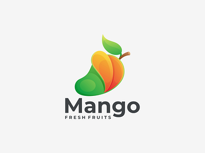Manggo Fresh Fruits branding design graphic design icon logo manggo coloring manggo icon manggo logo