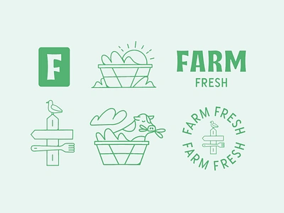 Farm Branding brand identity brand kit character illustration custom illustration custom typography farm illustration fun illustration funny illustration logo design story telling wordmark