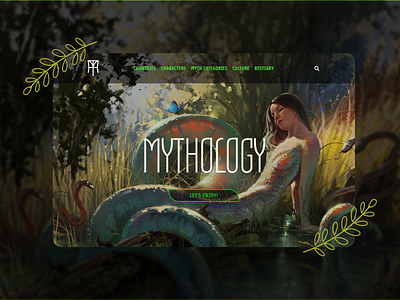 MYTHOLOGY WEBSITE branding design icon logo typography ui ux web