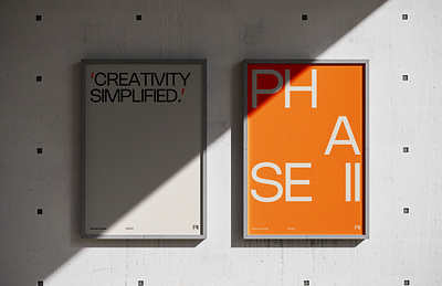 Phase Two Studio Minimalist Designs brand identity branding digital branding graphic design minimalist visual design