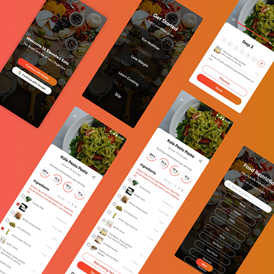 Elevated Eats - A recipe app case study ui user experience user interface ux