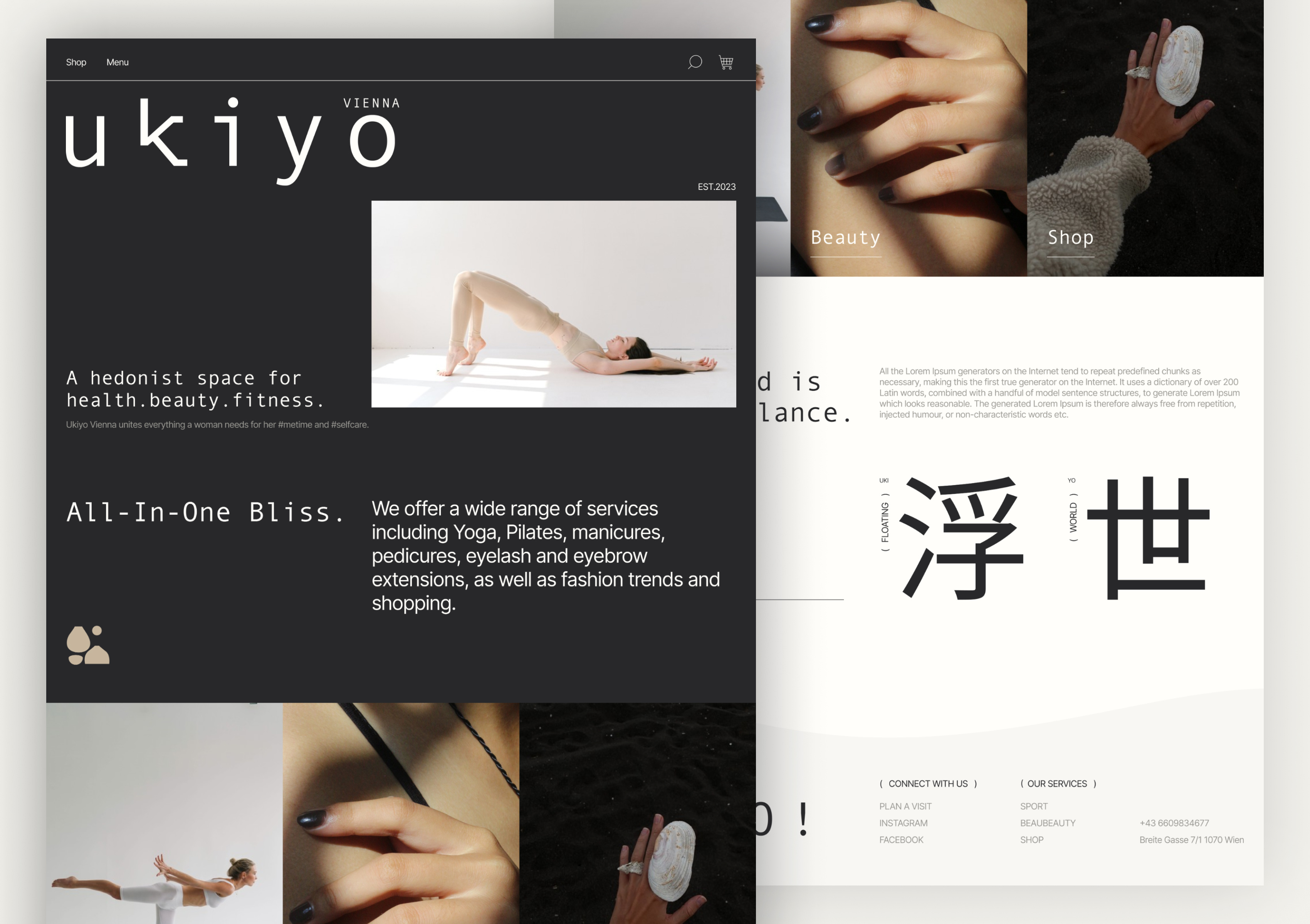 🌟 Beauty Lounge Space - Landing Page animation branding design figma graphic design illustration interface design landing page logo motion graphics ui uiux webdesign