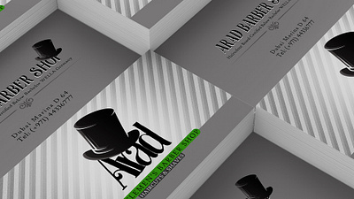 BUSINESS CARD - ARAD BARBER SHOP barber barber shop business card design graphic design