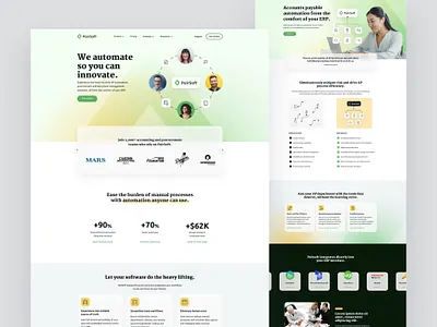 PairSoft website accounts payable document management finance freelance fundraising gradient graphic design icons procure to pay platform saas ui web web design web platform website