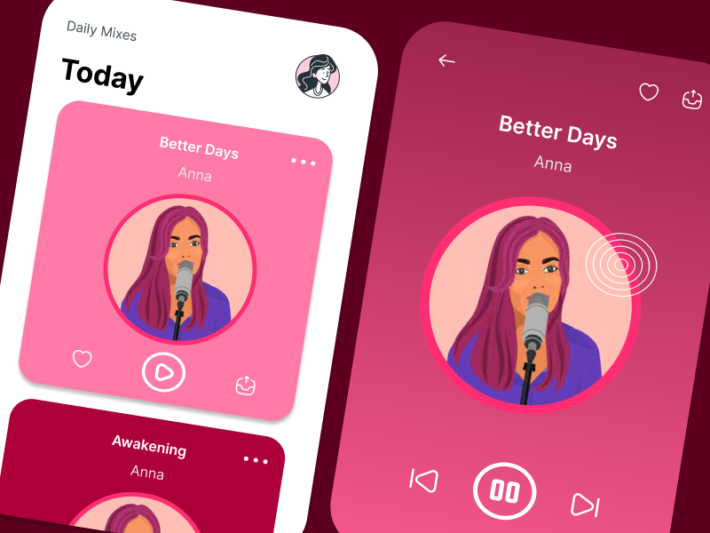 Simple PlayList by Shaily on Dribbble