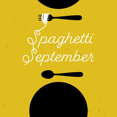 Spaghetti September design graphic design logo typography vector