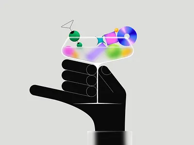 Cocktail 💫 abstraction brightness cheers cocktail flat flat illustration forms fun geometry glass hand illustration illustrator party shine summer