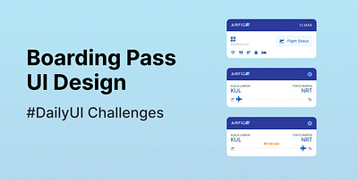 Daily UI 024/100 - Boarding Pass app design graphic design ui ux