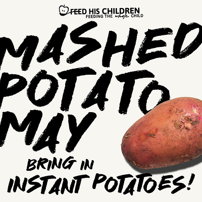 Mashed Potatoes design food graphic design logo mask photoshop