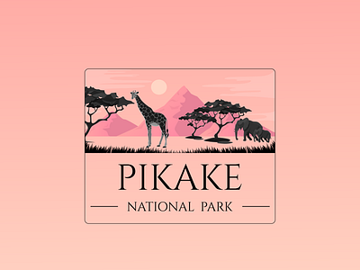 Pikake National Park design graphic design illustration logo typography vector