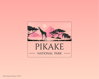 Pikake National Park design graphic design illustration logo typography vector