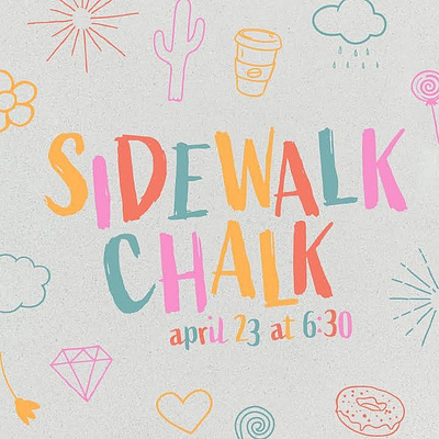 Sidewalk Chalk design graphic design icons illustration typography