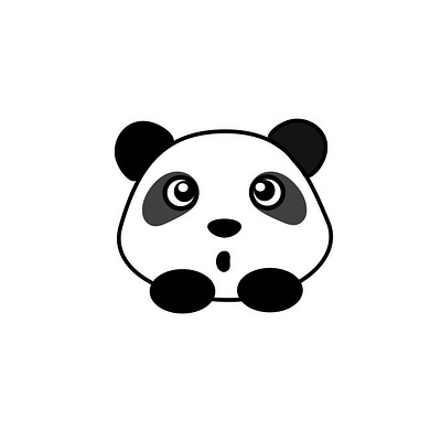 Cute Panda animal animation app black branding cute design eyes graphic design gray illustration logo panda typography ui ux vector vector design white zoo