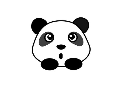 Cute Panda animal animation app black branding cute design eyes graphic design gray illustration logo panda typography ui ux vector vector design white zoo