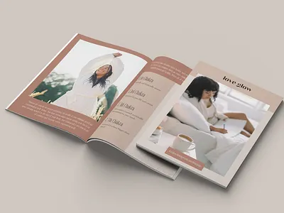 WORKBOOK - LOVE GLOW bifold brochure business corporate creative design digital graphic graphic design layout marketing modern print professional workbook