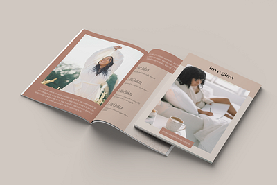 WORKBOOK - LOVE GLOW bifold brochure business corporate creative design digital graphic graphic design layout marketing modern print professional workbook