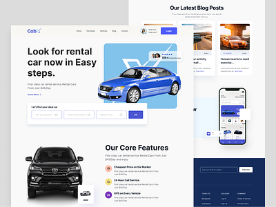 Car Rental - Website branding car homepage mockup rental tour travel ui ui ux website