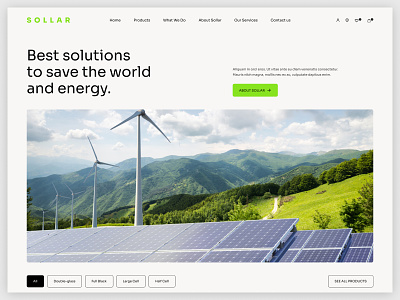 Web Design - Solar Panel Company design webdesign website