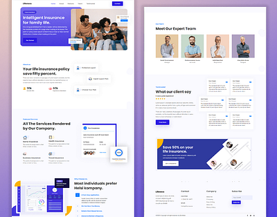 Lifeness Insurance Company Modern Website brand identity branding design e commerce graphic design shopify ui webpage website website design website developer website development