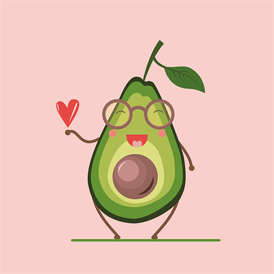 Авокадо illustration авокадо