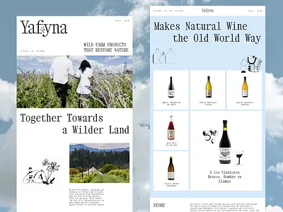 Wildfarm Ecommerce Website beverage branding design drinks ecommerce farm food graphic design home page interface landing page manufacture ui user experience ux web web design web marketing website wine