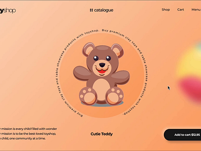 Catalogue animation (Figma) 3d aesthetic animate animation design figma gradient graphic design minimal motion motion graphics toy ui ux web
