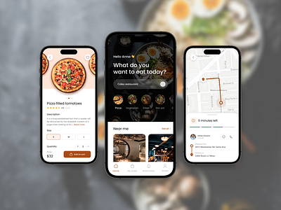 Foody - Food delivery app app design food app mobile app uiux design