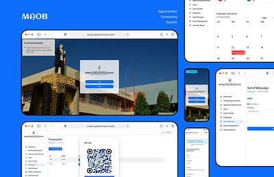 MAOB Appointment System app branding design graphic design illustration logo typography ui ux