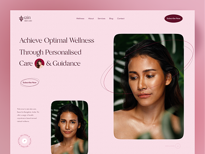 Rain Skin Care Web Design & Dev Case Study beauty helathcare illustration minimal natual ui ui design uiux website wellness