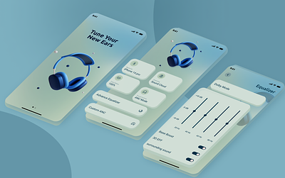 Apple headphones mobile app animation mobile app mobile ui ui