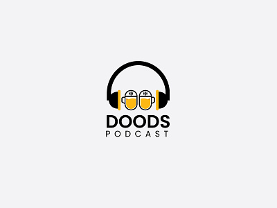 Doods Podcast Logo Design app icon brand identity colorful logo creative logo doods podcast graphic design illustration logo logo logo process minimal logo music logo podcast logo professional logo ui ux