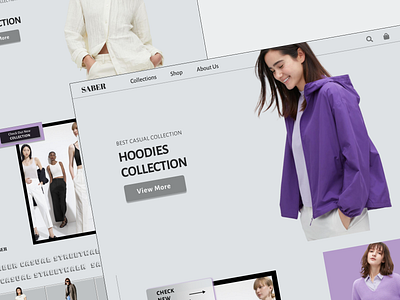 SABER - Fashion Ecommerce Website ecommerce fashion fashion website saber ui website