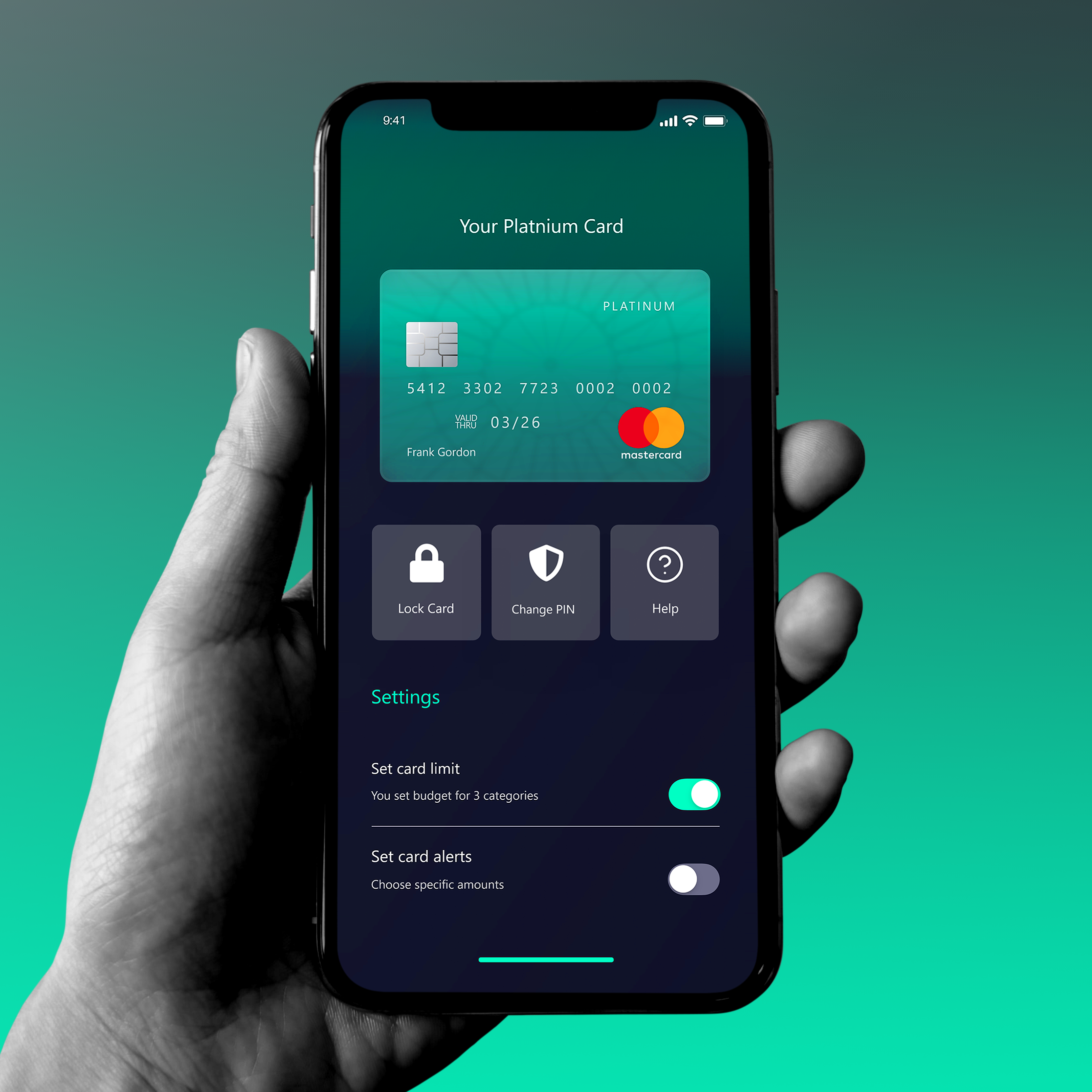 Banking App app bank banking clean design typography ui ux