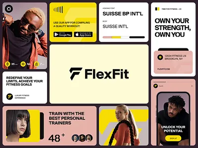 FlexFit Branding brand brand guidelines brand identity brand sign branding business design halo halo lab identity logo logo design logotype marketing packaging smm startup visual identity