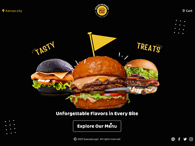 Spacey Burger design branding design figma ui webdesign