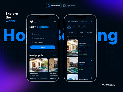 Accommodation Booking App accommodation app booking figma hotel hotel booking mobile app uiux