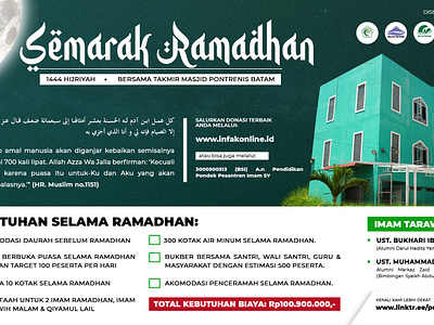 Ramadhan Charity Flyer Design charity design design flyer design minimalist design ramadhan ramadhan flyer design