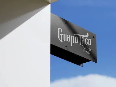 Guapo Taco Identity apparel design branding business cards coasters hats identity lettering logo design logo designer menu design restaurant restaurant branding restaurant logo shirts sign design signage taco type typography wordmark