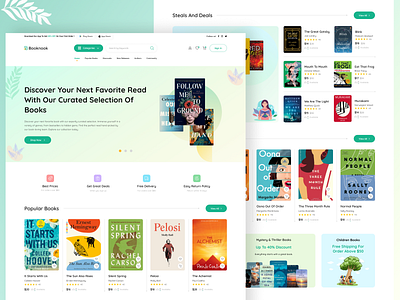 Bookstore website book bookstore design landing page store ui ui design user experience user interface ux website