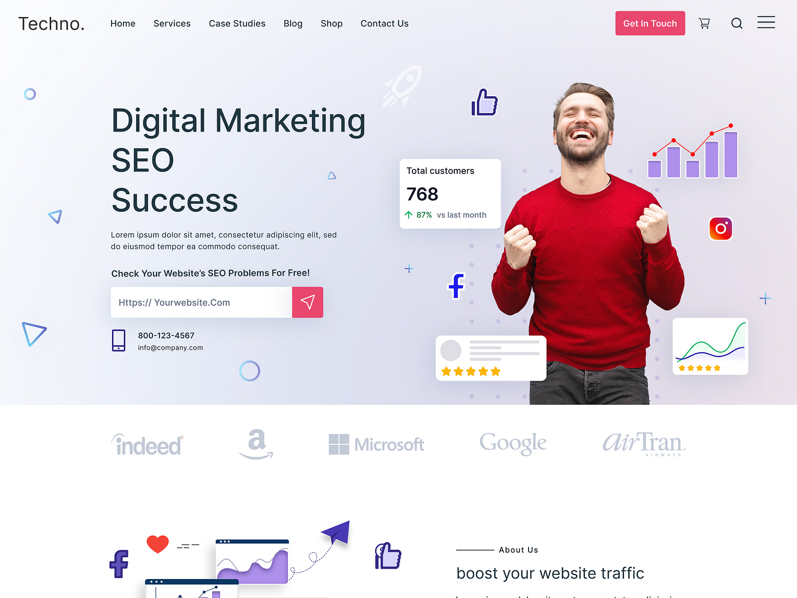 Digital Marketing SEO Website Design Web Design by El G on Dribbble