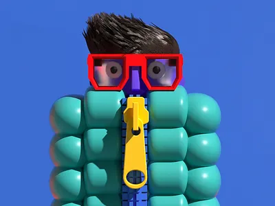 3D Nerd 3d 3dart 3dcharacter character characterdesign design illustration