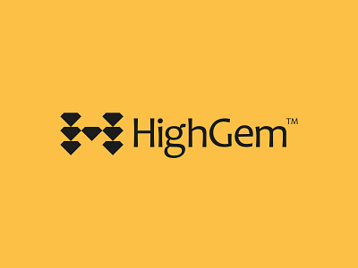 HighGem - Letter H Gem, Stone or Diamond Logo Design branding design diamond gem h h diamond logo h gem logo h stone logo icon jewlery letter h letter h luxury logo logo logo design luxury minimal stone symbol