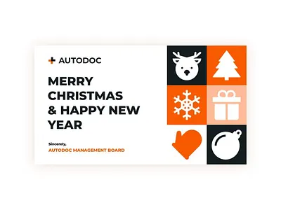 New Year Digital Postcard for Autodoc🎄 design email graphic design illustration postcard