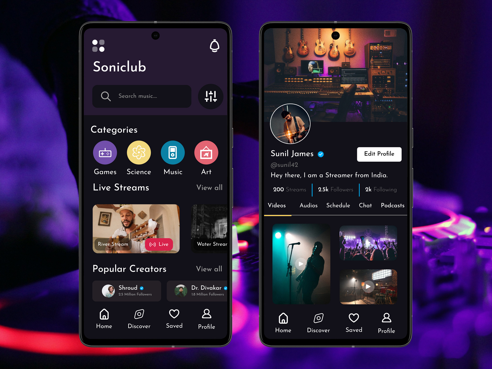 Streaming App UI Design by Imran on Dribbble