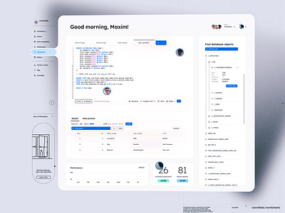 Worksheets ❄️ Snowflake Worksheets UI web design