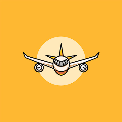Cool Simple Plane Illustration airborne design graphic design illustration ui